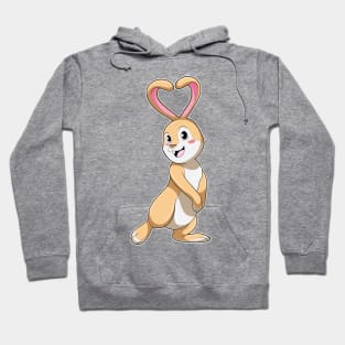 Rabbit with Heart Hoodie